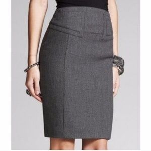 Express High Waisted Grey Tailored Skirt size 8